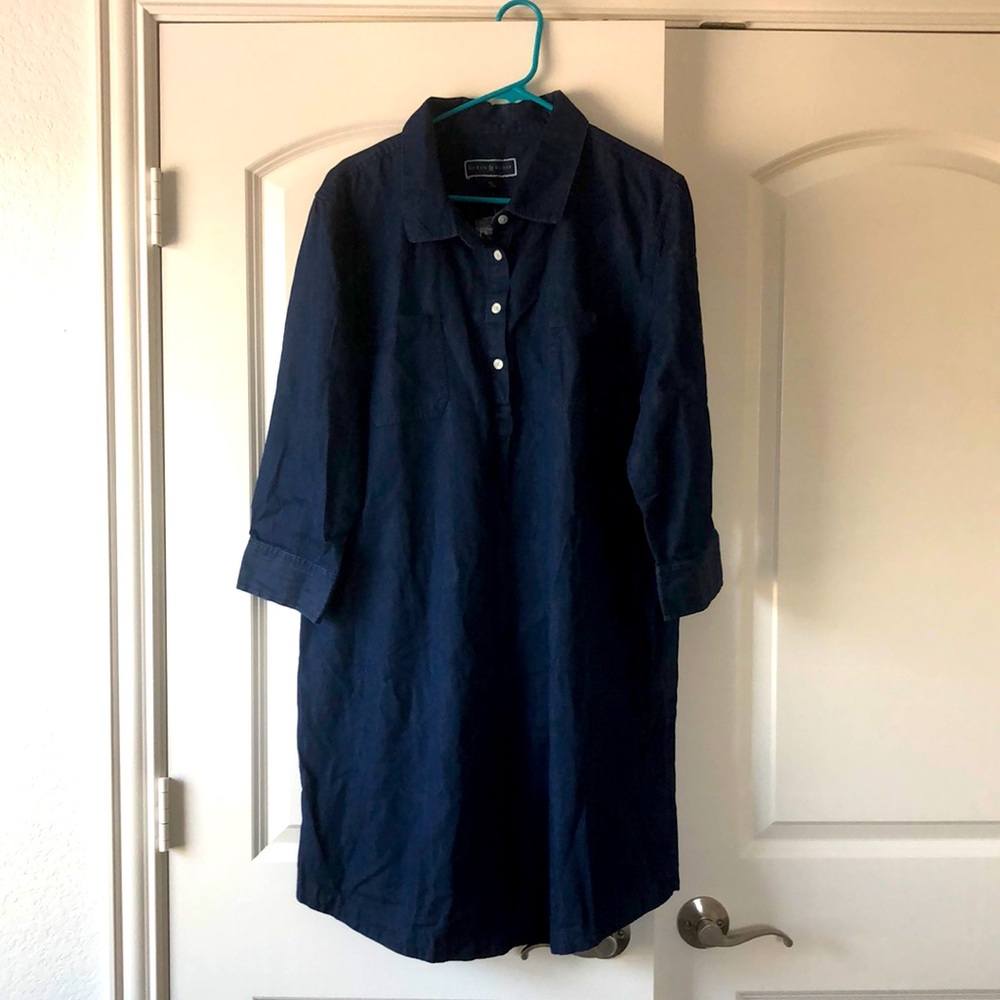 Denim color dress
